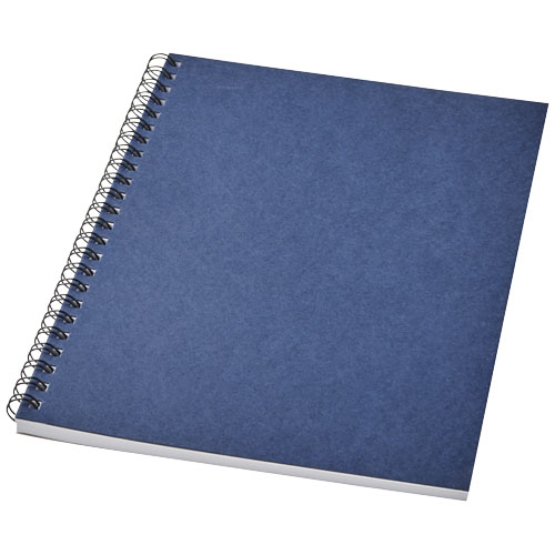 Carnet de notes promotionnel A5 spirales Desk-Mate® Bleu Foncé